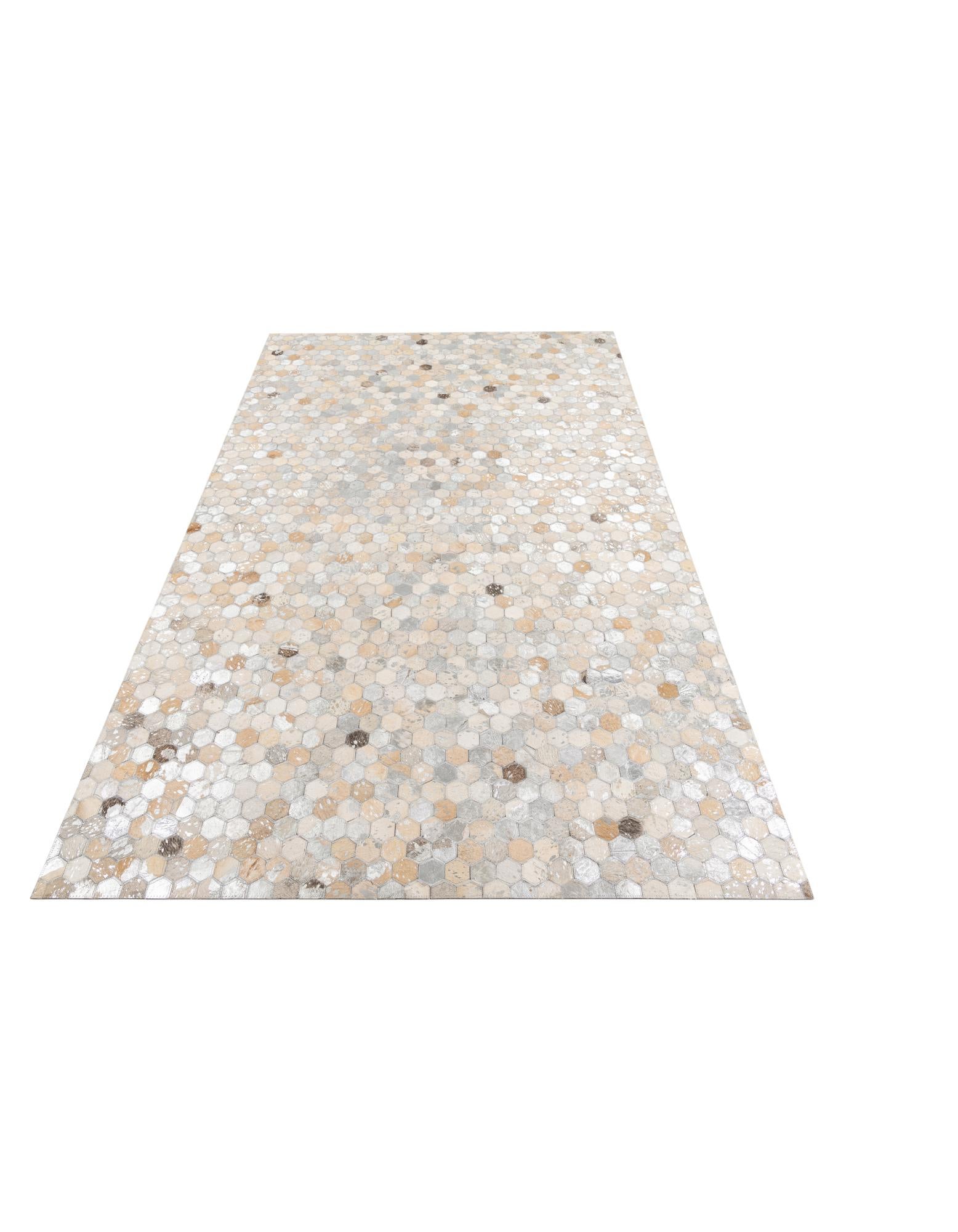 5' x 8' Cowhide Leather Rug