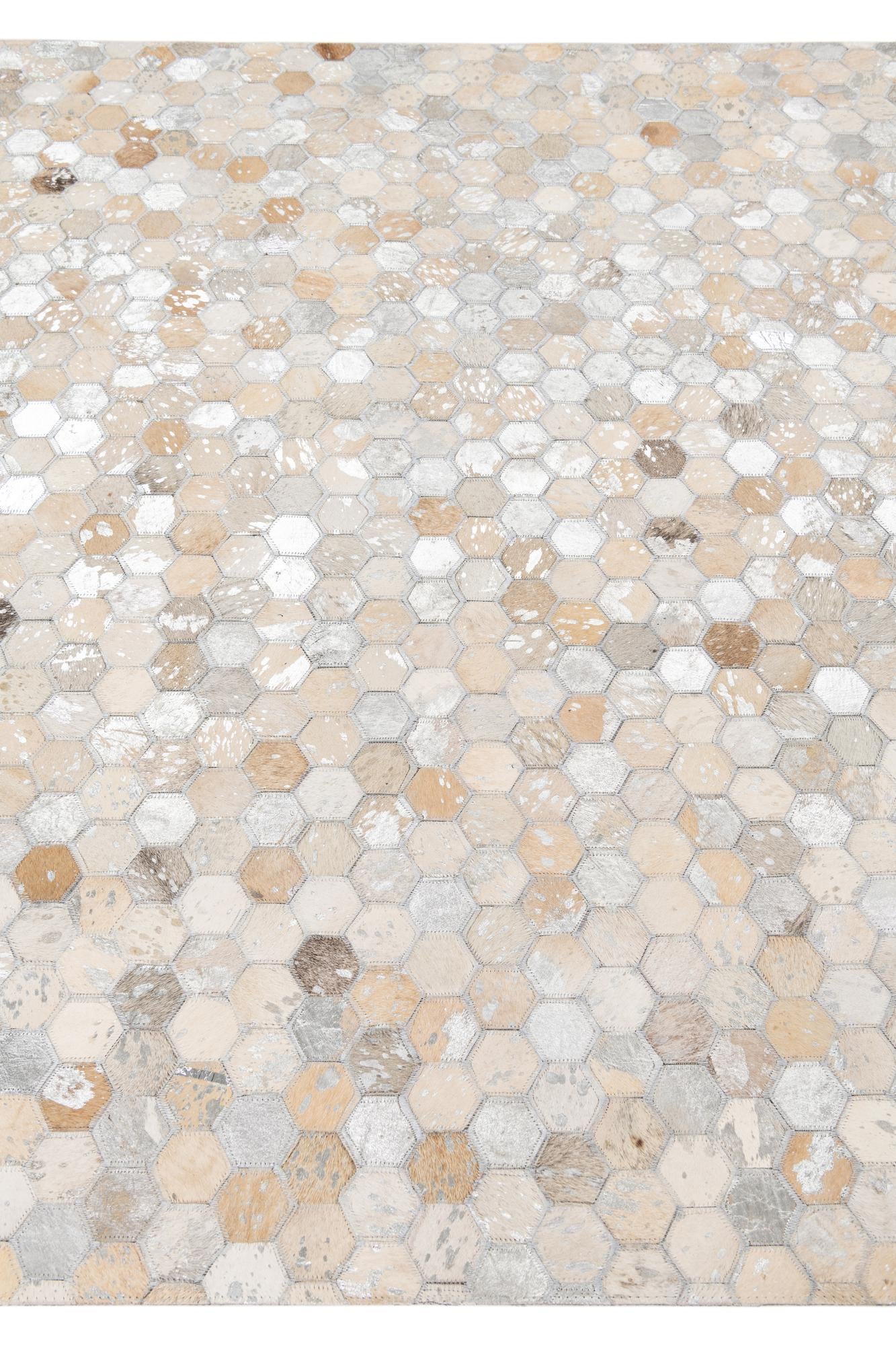 5' x 8' Cowhide Leather Rug