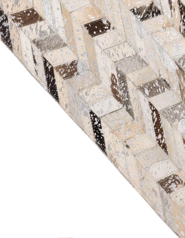 Detail image of 5' x 8' Cowhide Leather Rug