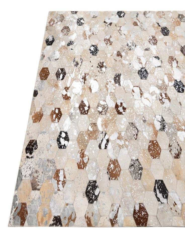 Detail image of 5' x 8' Cowhide Leather Rug