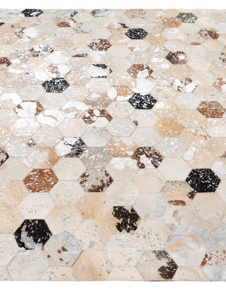 Detail image of 5' x 8' Cowhide Leather Rug