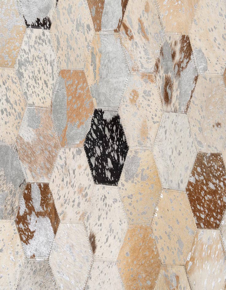 Detail image of 5' x 8' Cowhide Leather Rug