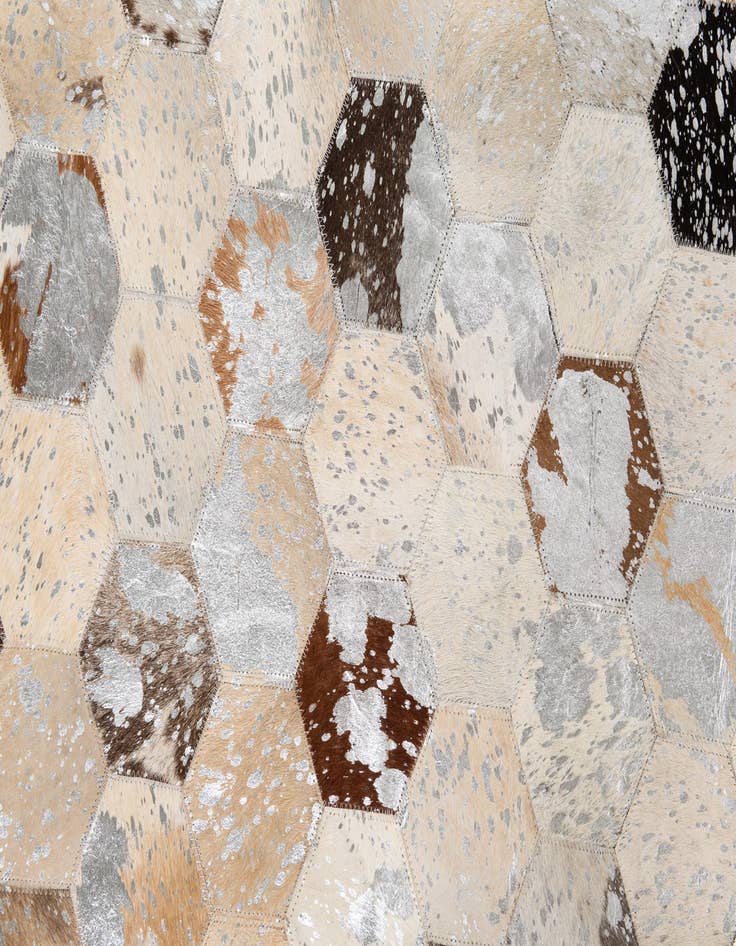 Detail image of 5' x 8' Cowhide Leather Rug