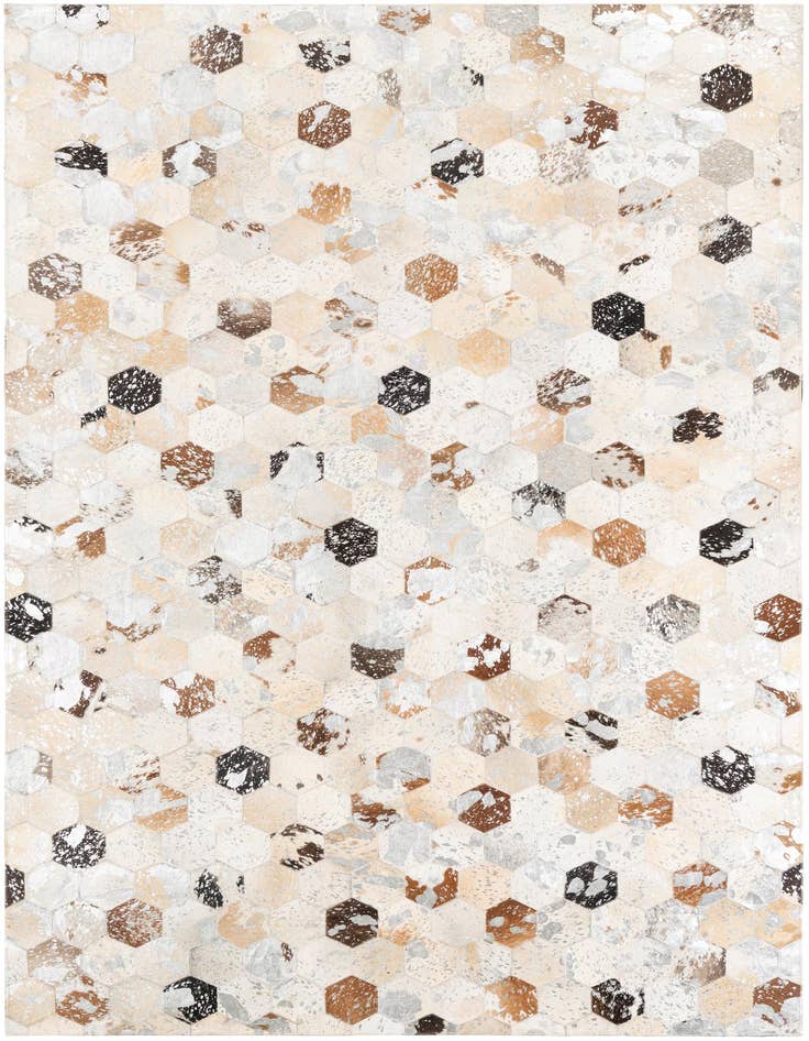 Detail image of 5' x 8' Cowhide Leather Rug