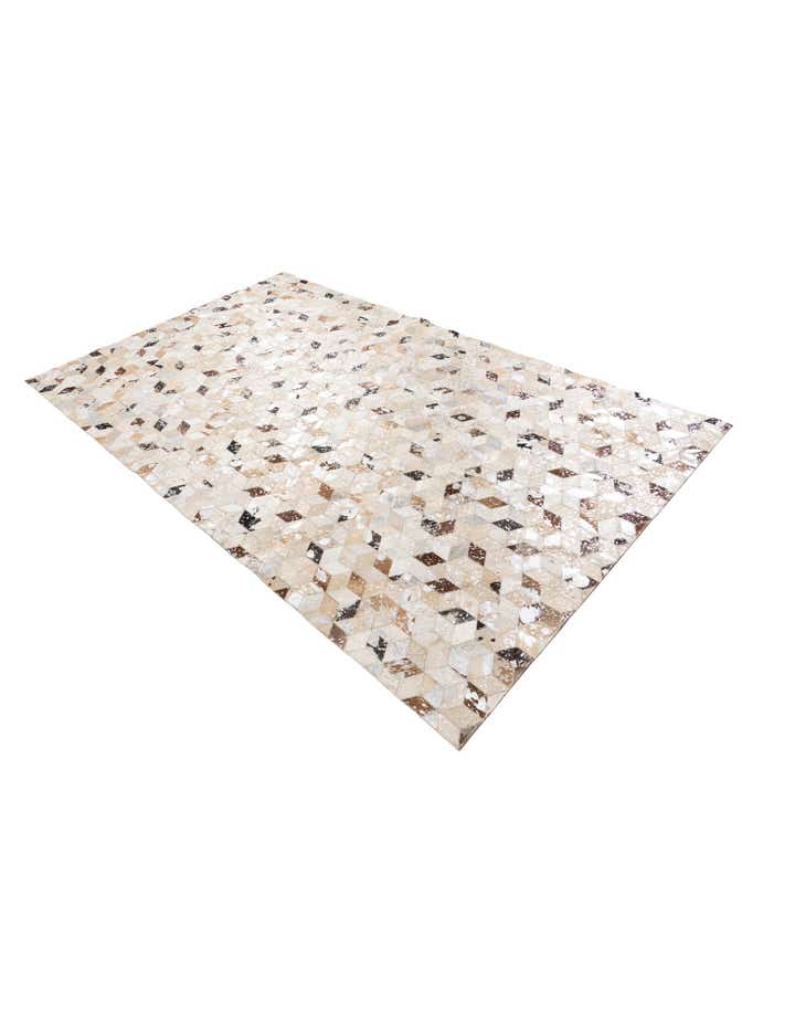 5' x 8' Cowhide Leather Rug