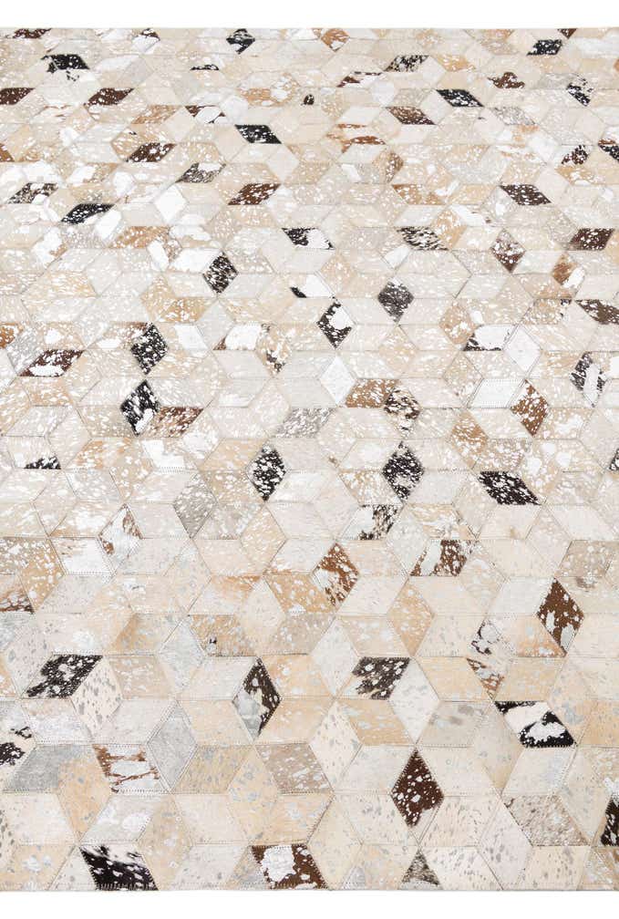 5' x 8' Cowhide Leather Rug