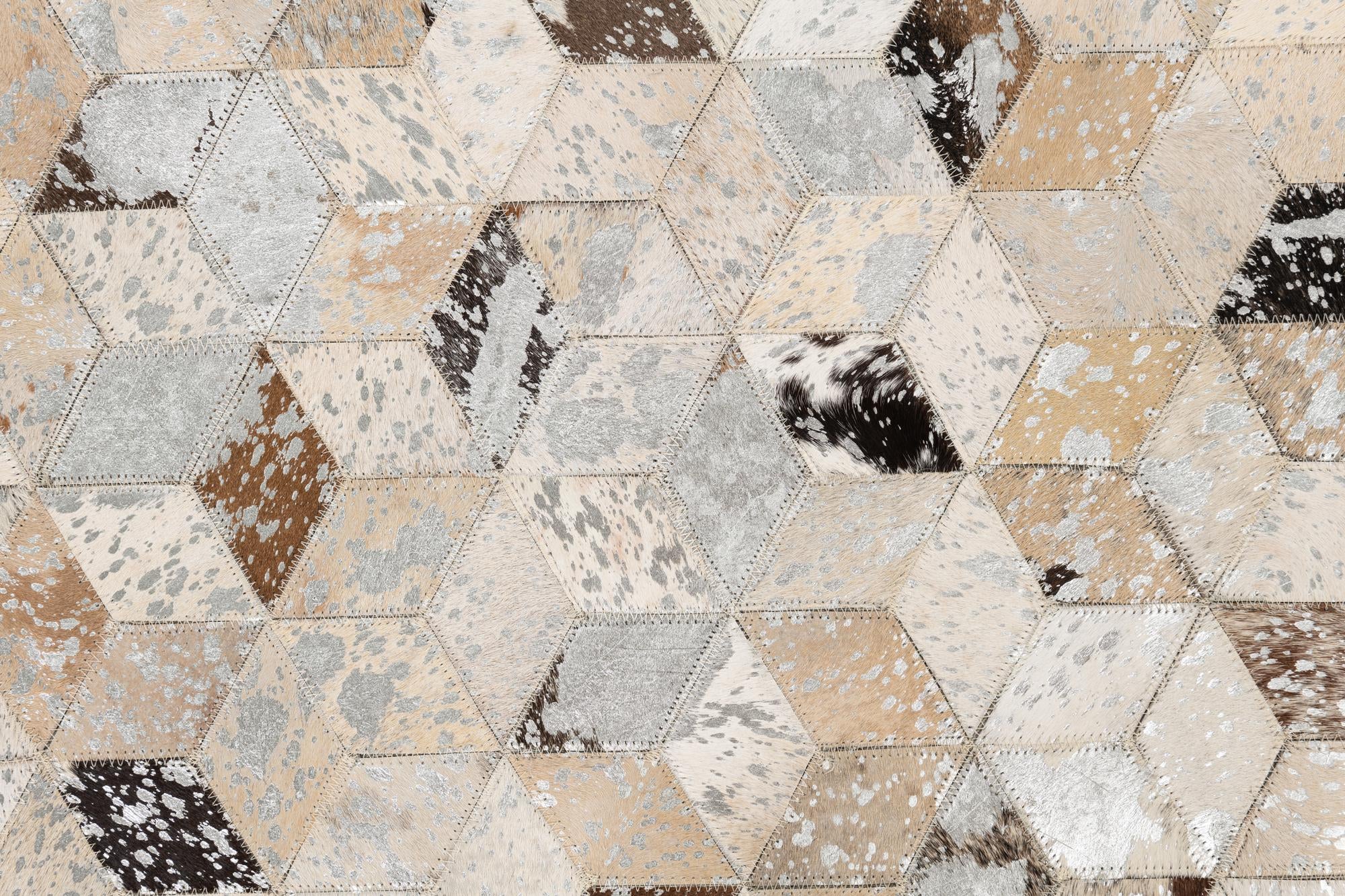 5' x 8' Cowhide Leather Rug