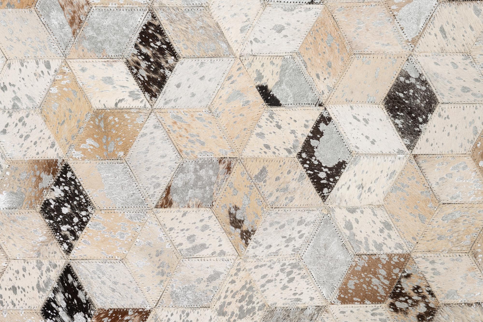 5' x 8' Cowhide Leather Rug