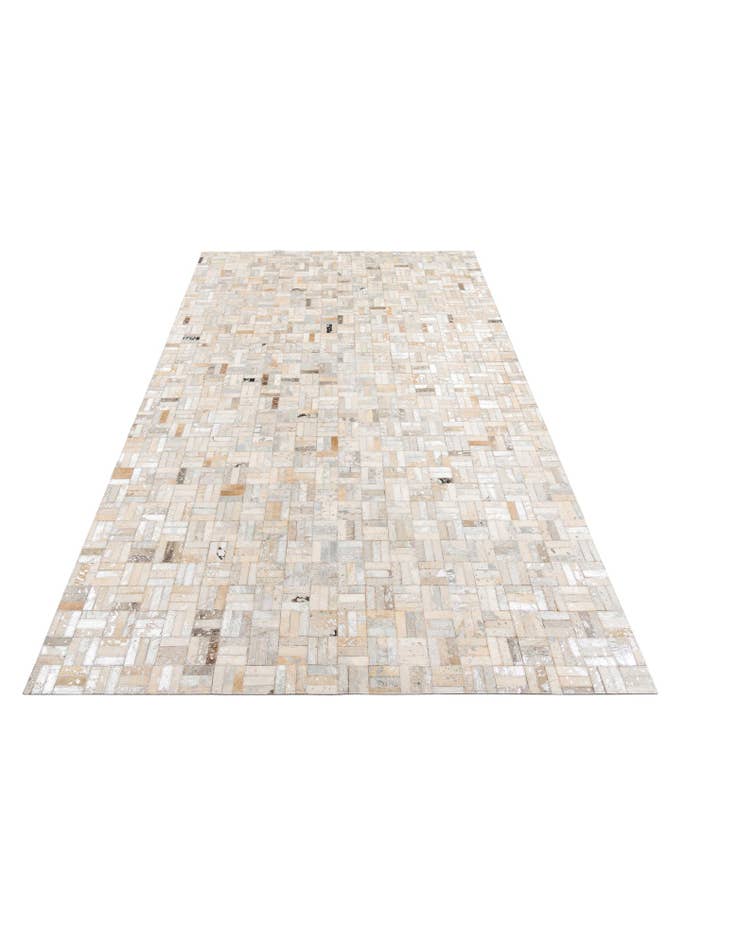 Detail image of 5' x 7' 10 Cowhide Leather Rug