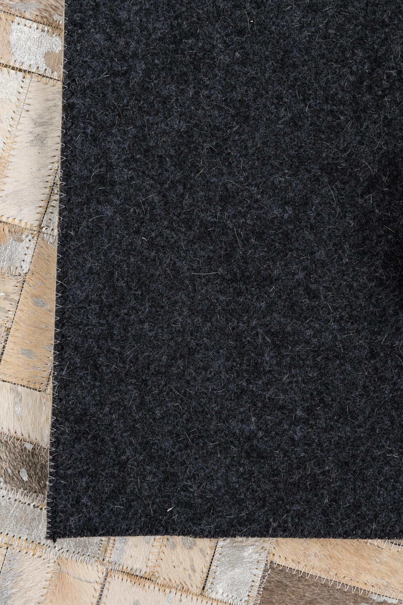 5' x 7' 10 Cowhide Leather Rug