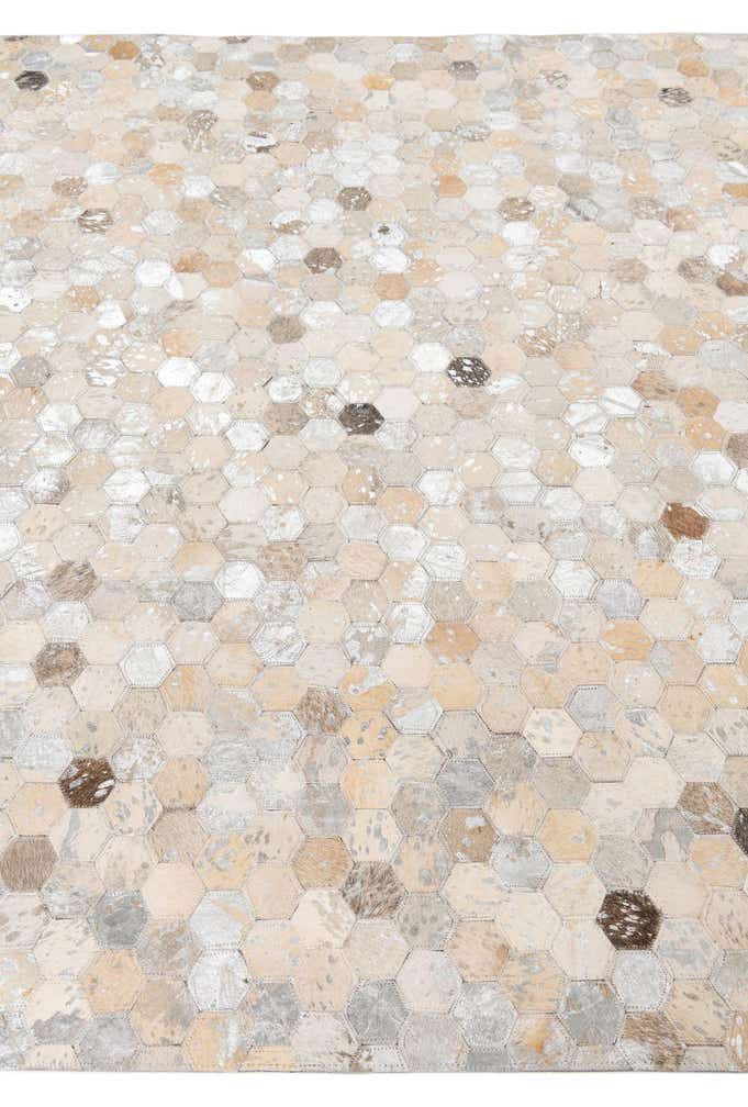 5' x 8' Cowhide Leather Rug