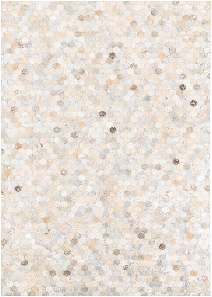 5' x 8' Cowhide Leather Rug