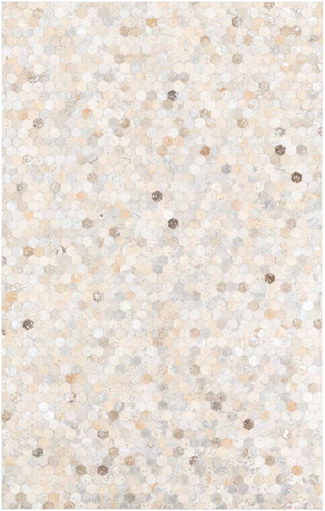 5' x 8' Cowhide Leather Rug
