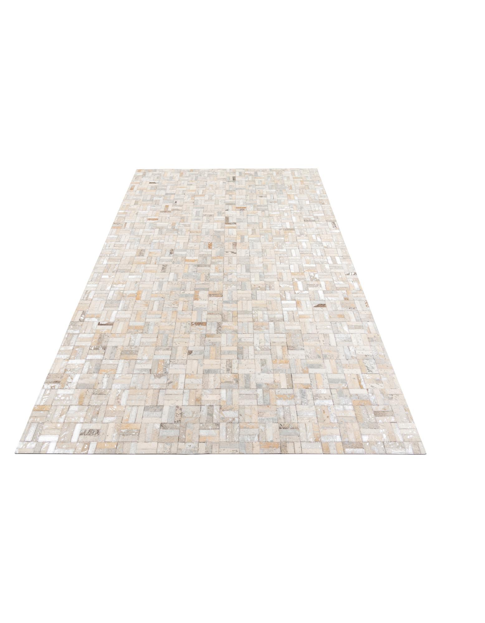 5' x 7' 10 Cowhide Leather Rug