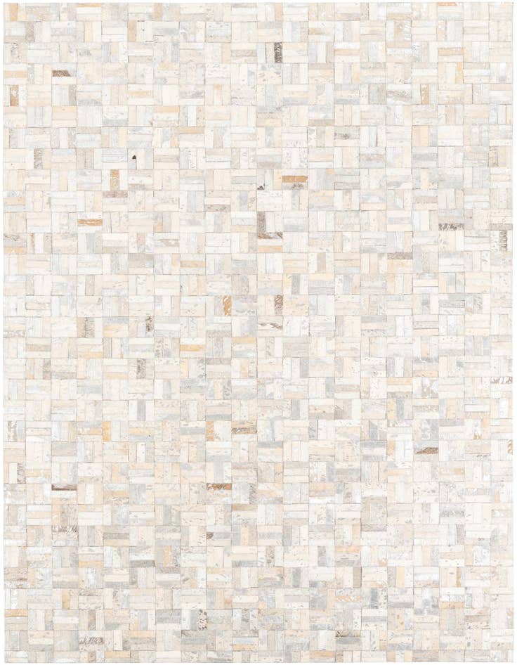 Detail image of 5' x 7' 10 Cowhide Leather Rug