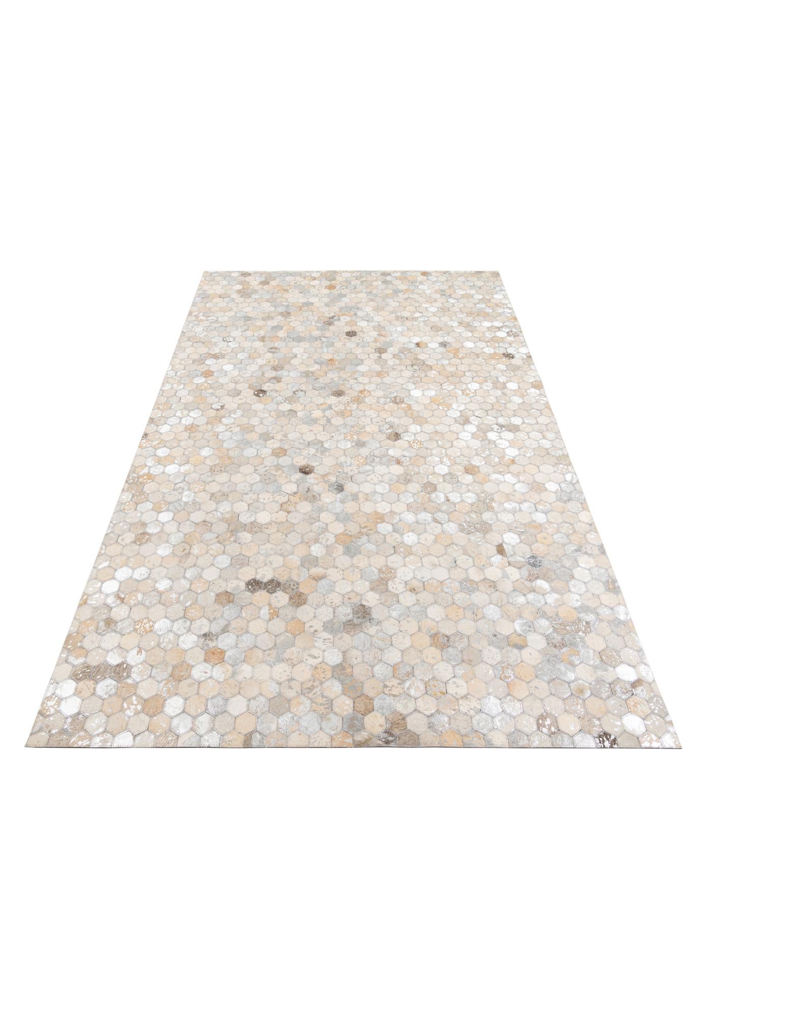 5' x 8' Cowhide Leather Rug