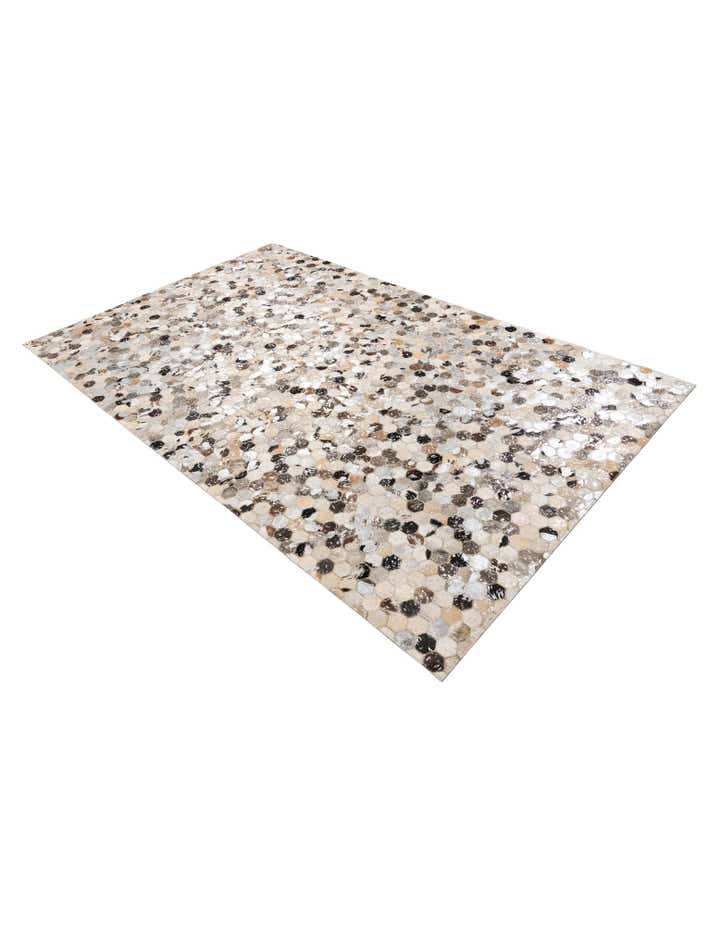 5' x 8' Cowhide Leather Rug