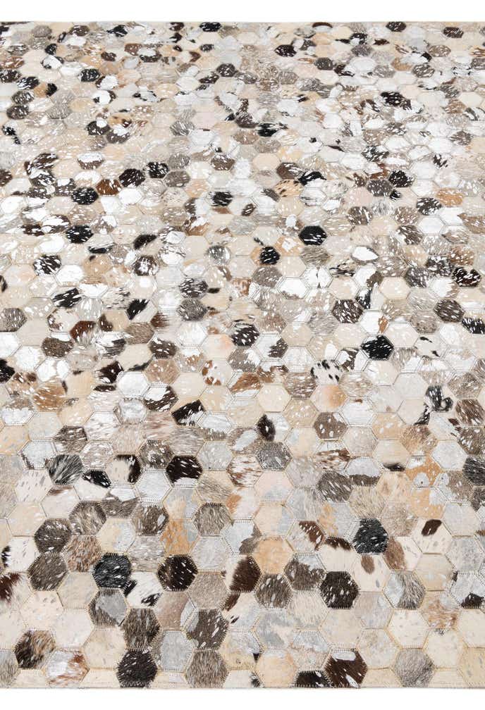 5' x 8' Cowhide Leather Rug