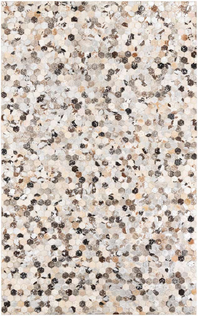 5' x 8' Cowhide Leather Rug