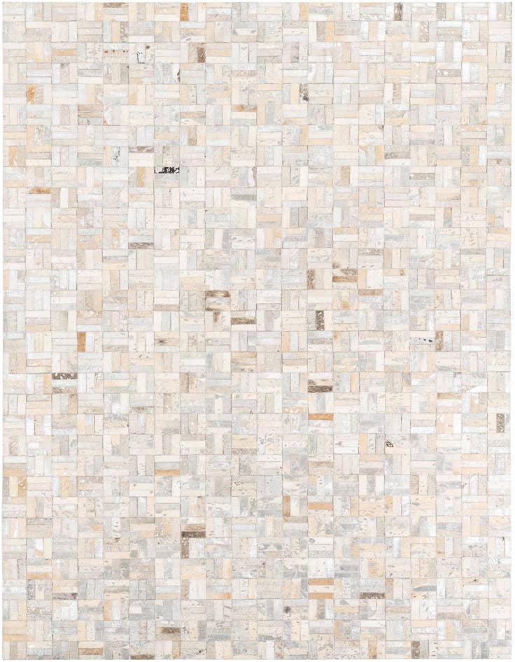 Detail image of 5' x 7' 10 Cowhide Leather Rug