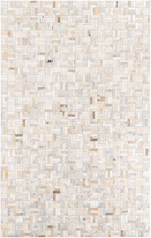 5' x 7' 10 Cowhide Leather Rug