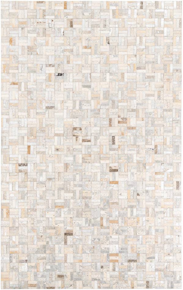 Detail image of 5' x 7' 10 Cowhide Leather Rug