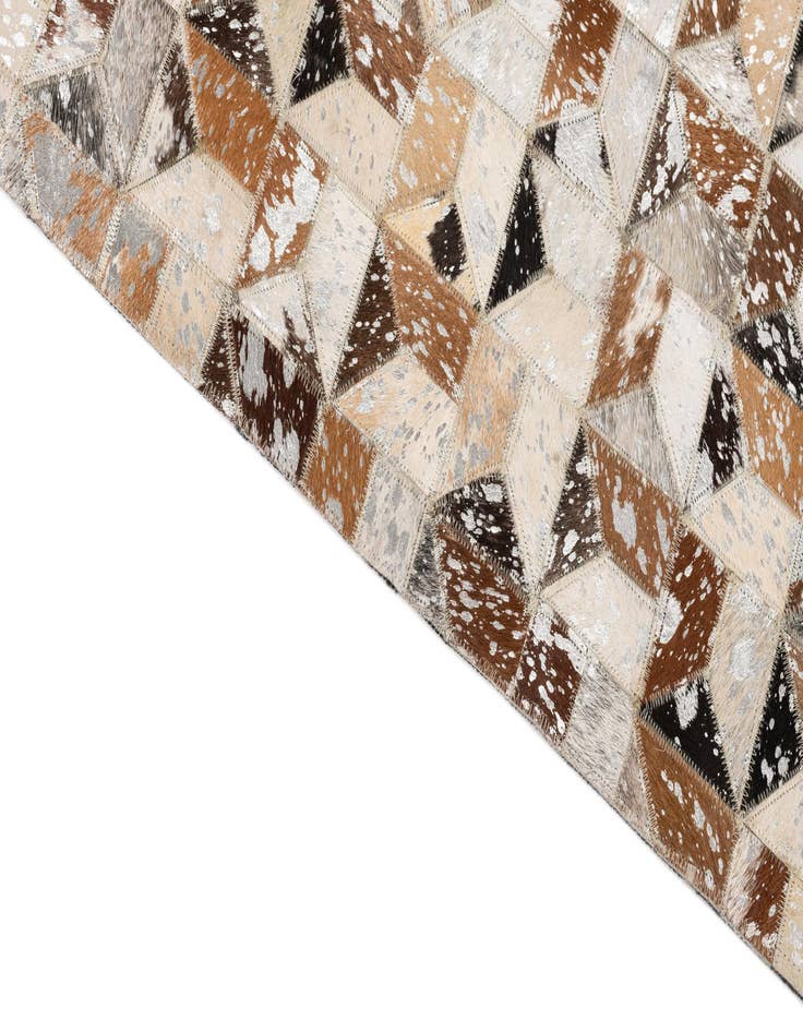 Detail image of 5' x 8' Cowhide Leather Rug