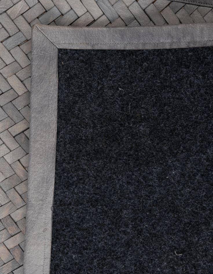 Detail image of 4' x 6' Cowhide Leather Rug