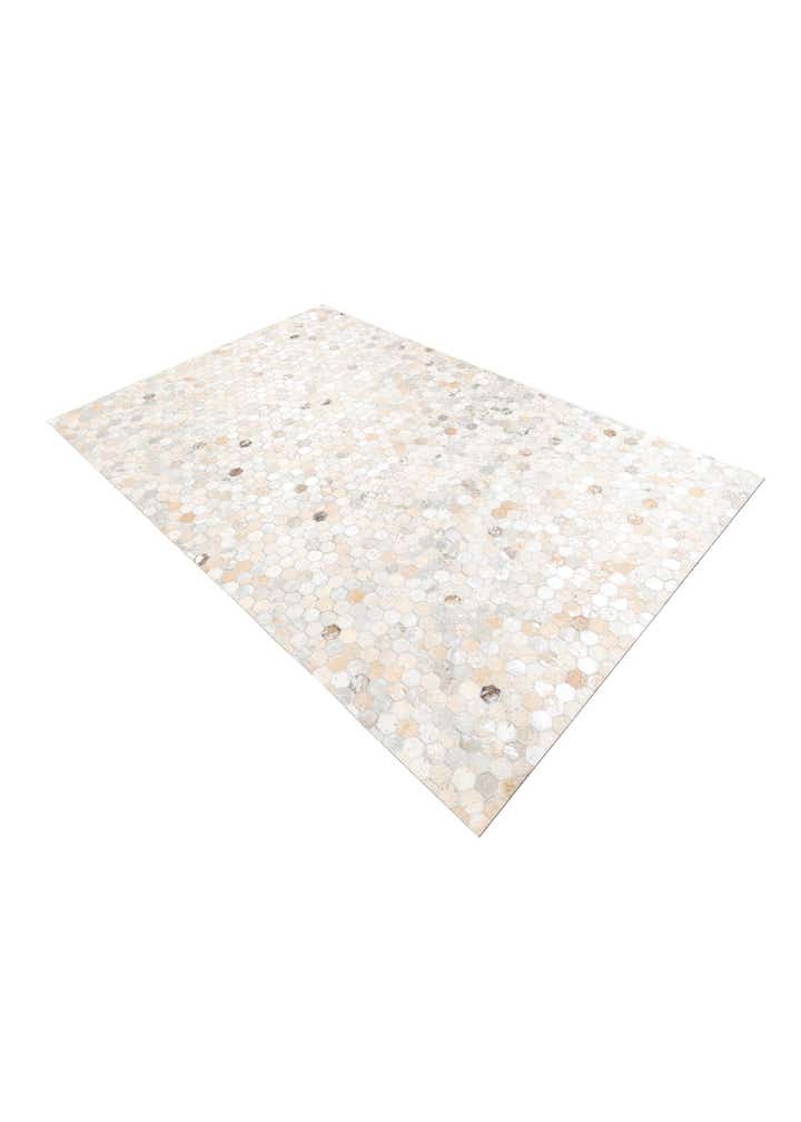 5' 2 x 8' Cowhide Leather Rug
