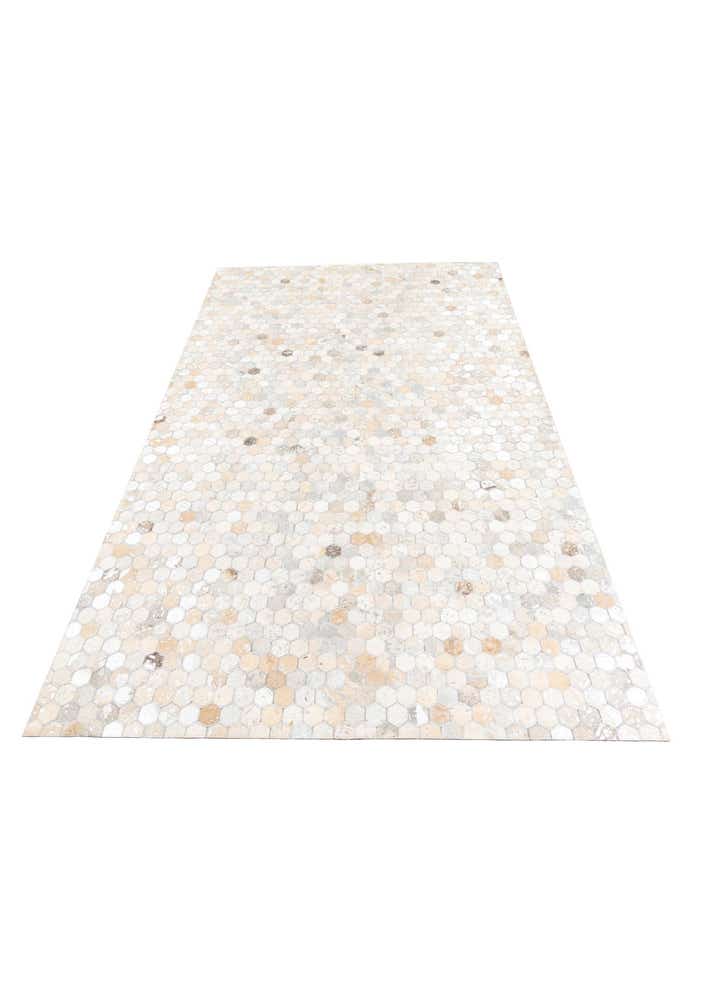 5' 2 x 8' Cowhide Leather Rug