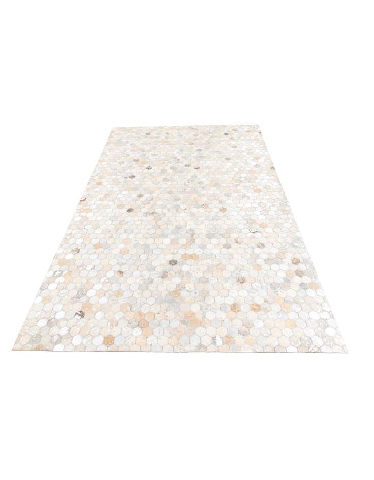 Detail image of 5' 2 x 8' Cowhide Leather Rug