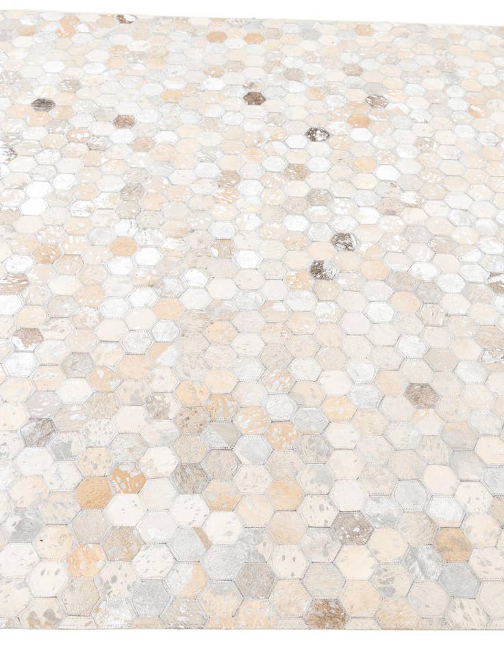 Detail image of 5' 2 x 8' Cowhide Leather Rug