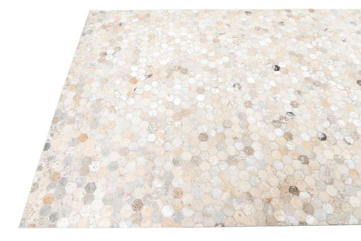 5' x 8' 1 Cowhide Leather Rug