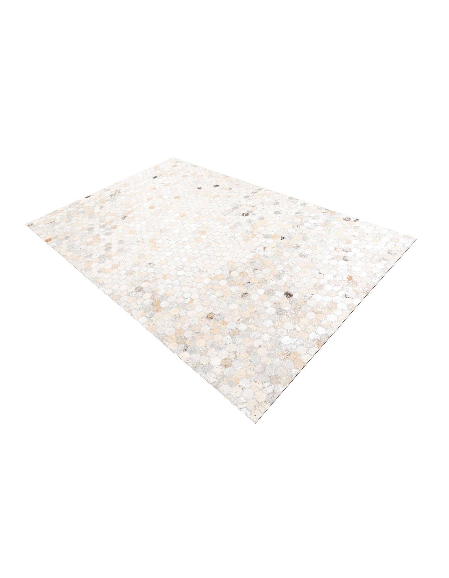 5' x 8' Cowhide Leather Rug