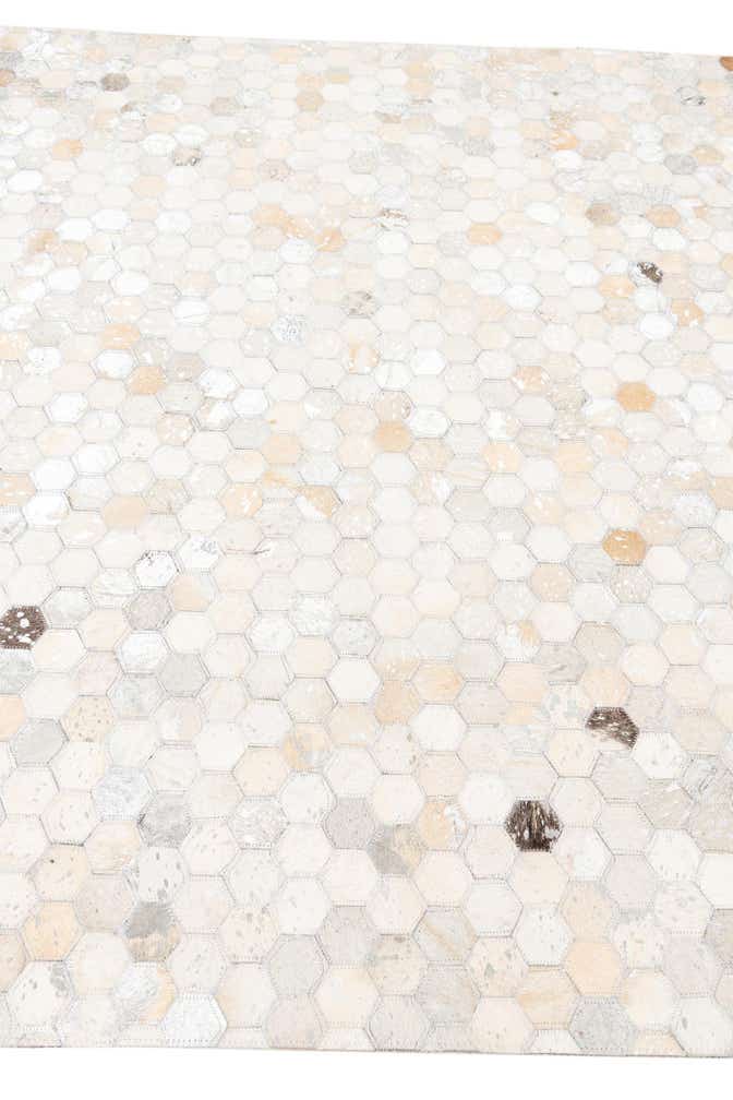 5' x 8' Cowhide Leather Rug