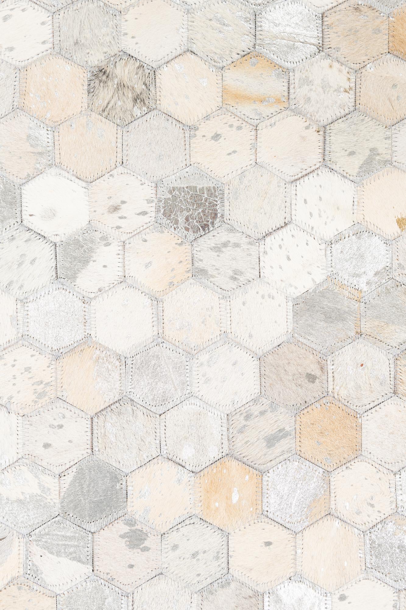 5' x 8' Cowhide Leather Rug