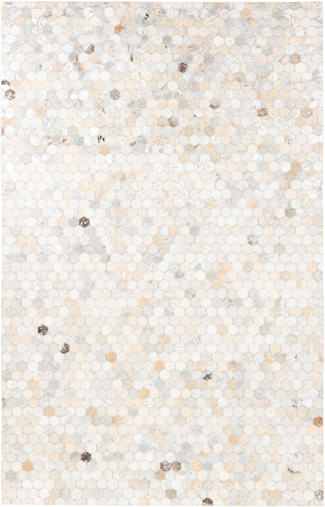 5' x 8' Cowhide Leather Rug