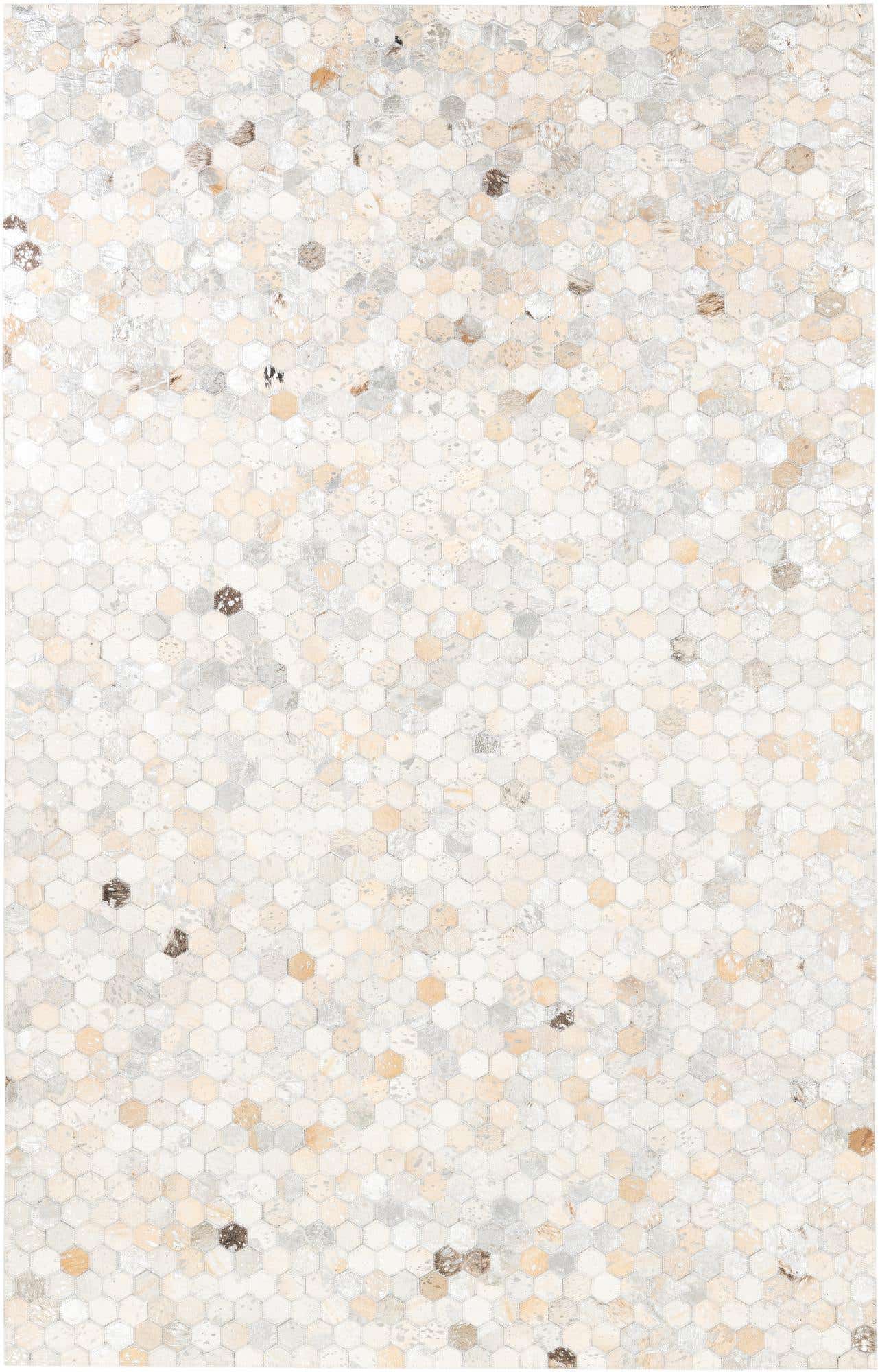 5' x 8' Cowhide Leather Rug