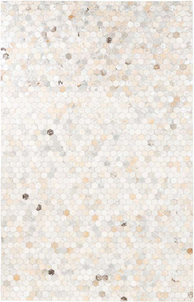 5' x 8' Cowhide Leather Rug