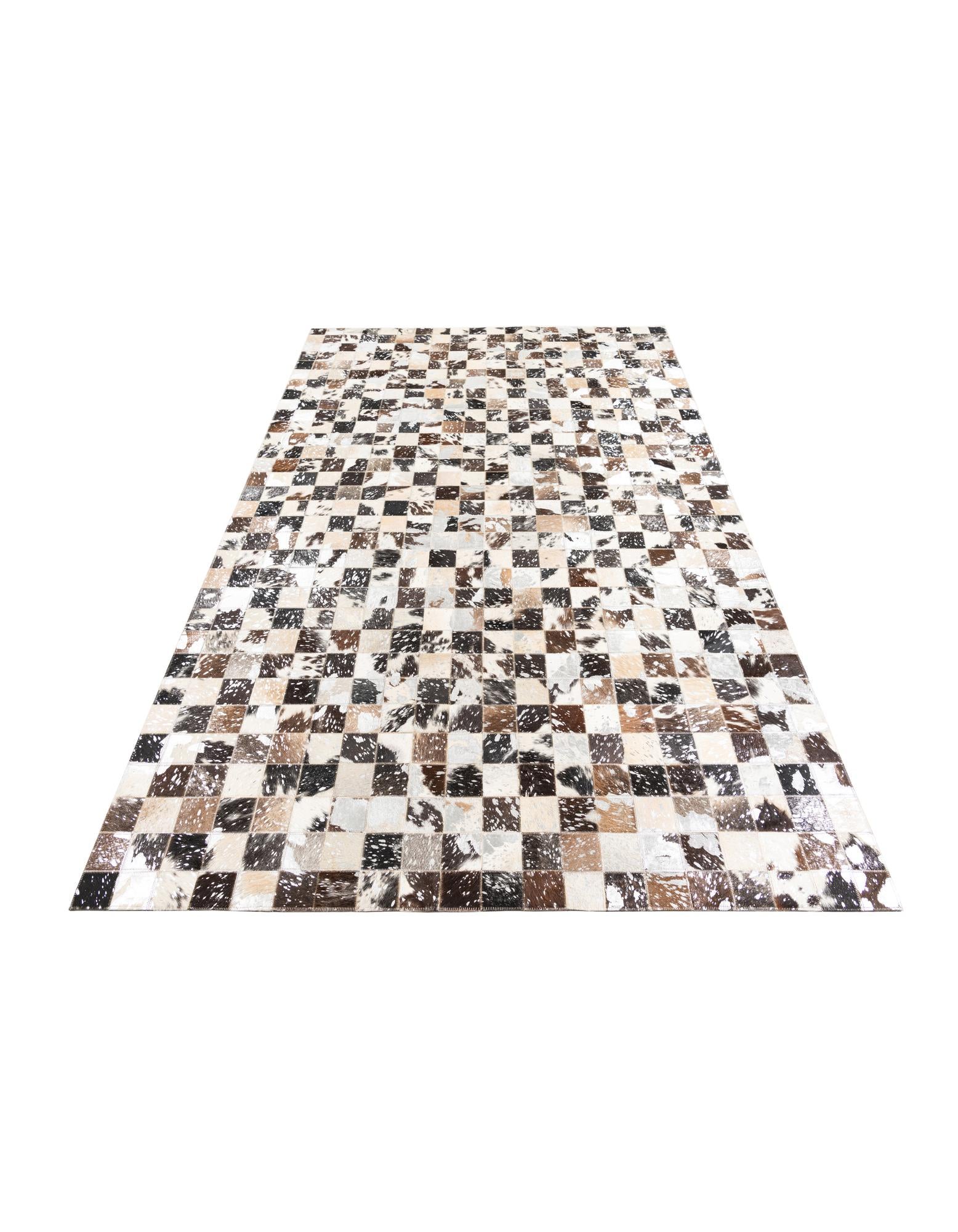 5' x 8' Cowhide Leather Rug