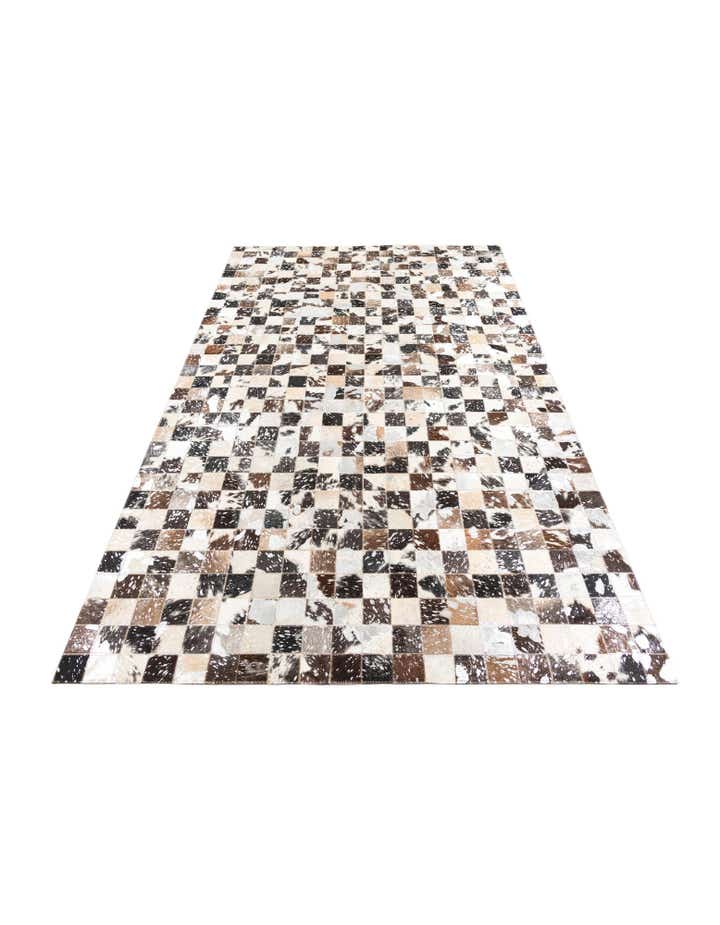 5' x 8' Cowhide Leather Rug