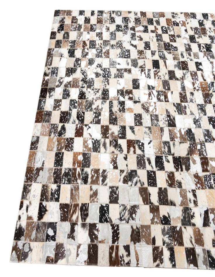 Detail image of 5' x 8' Cowhide Leather Rug