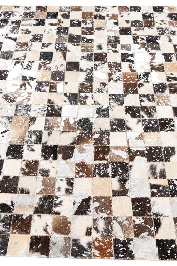 5' x 8' Cowhide Leather Rug