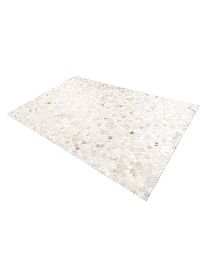 Detail image of 5' 1 x 8' Cowhide Leather Rug