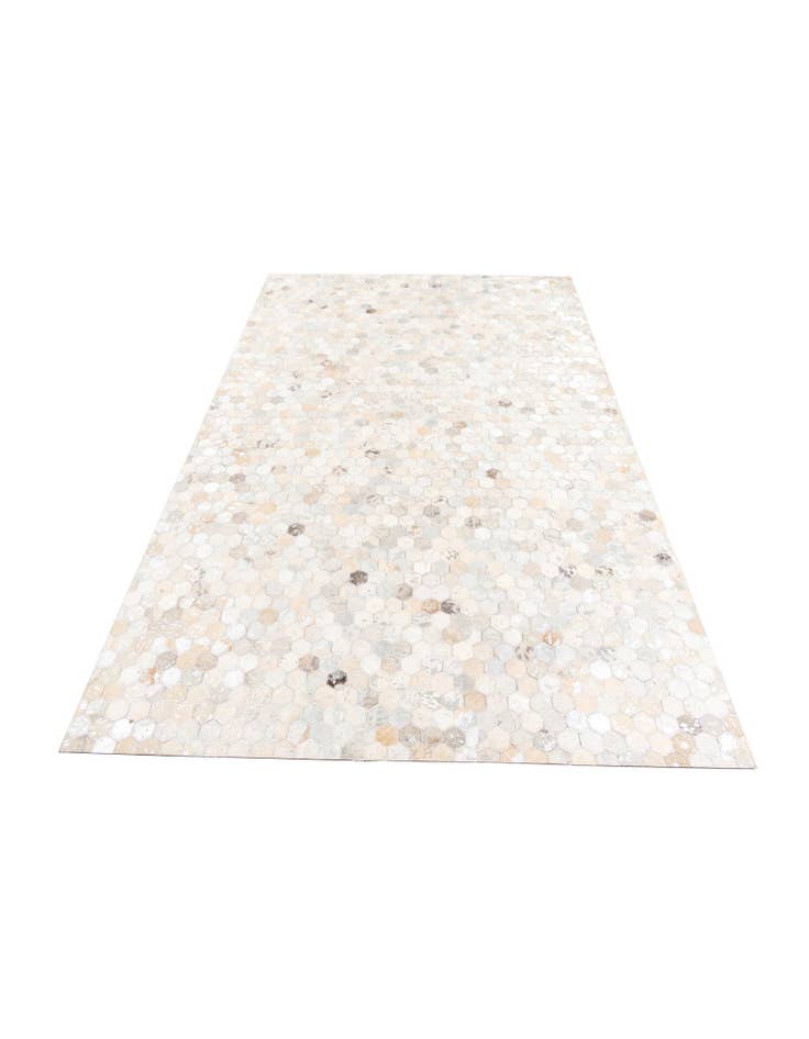 Detail image of 5' 1 x 8' Cowhide Leather Rug