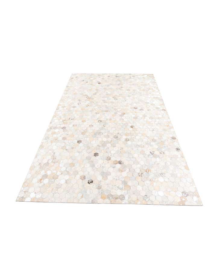 5' 1 x 8' Cowhide Leather Rug