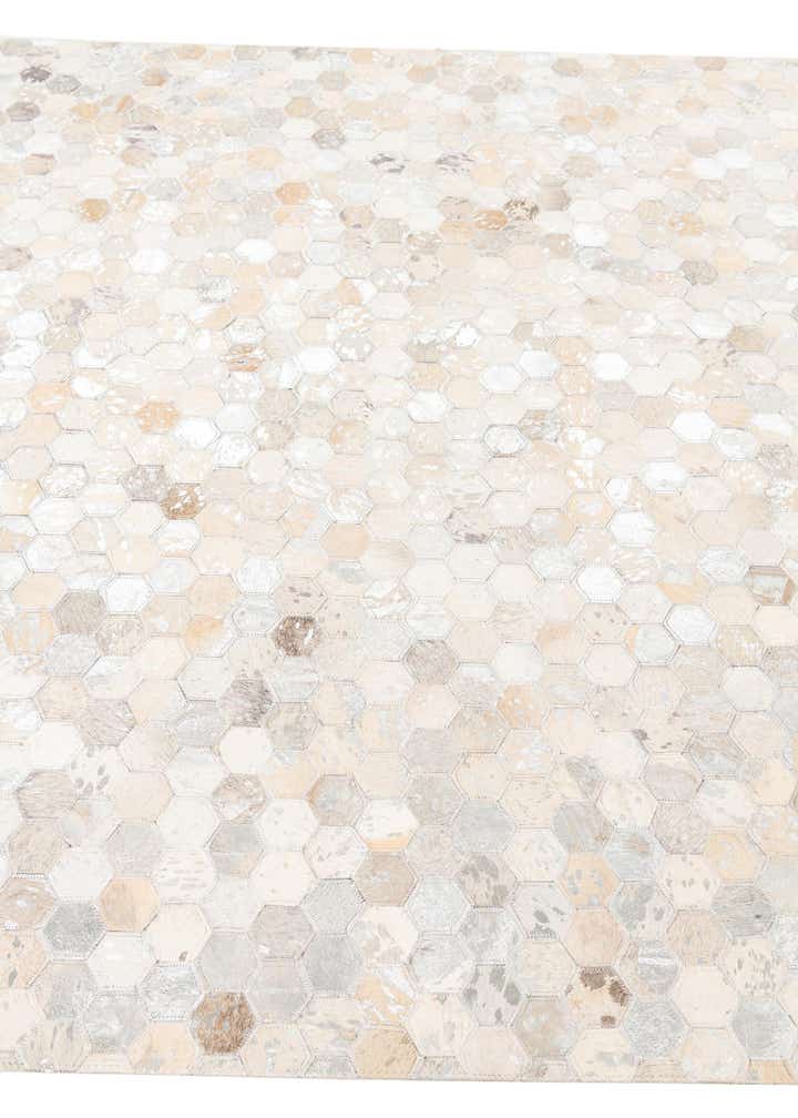 5' 1 x 8' Cowhide Leather Rug