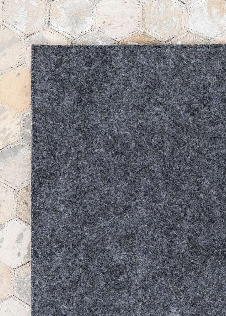 5' 1 x 8' Cowhide Leather Rug
