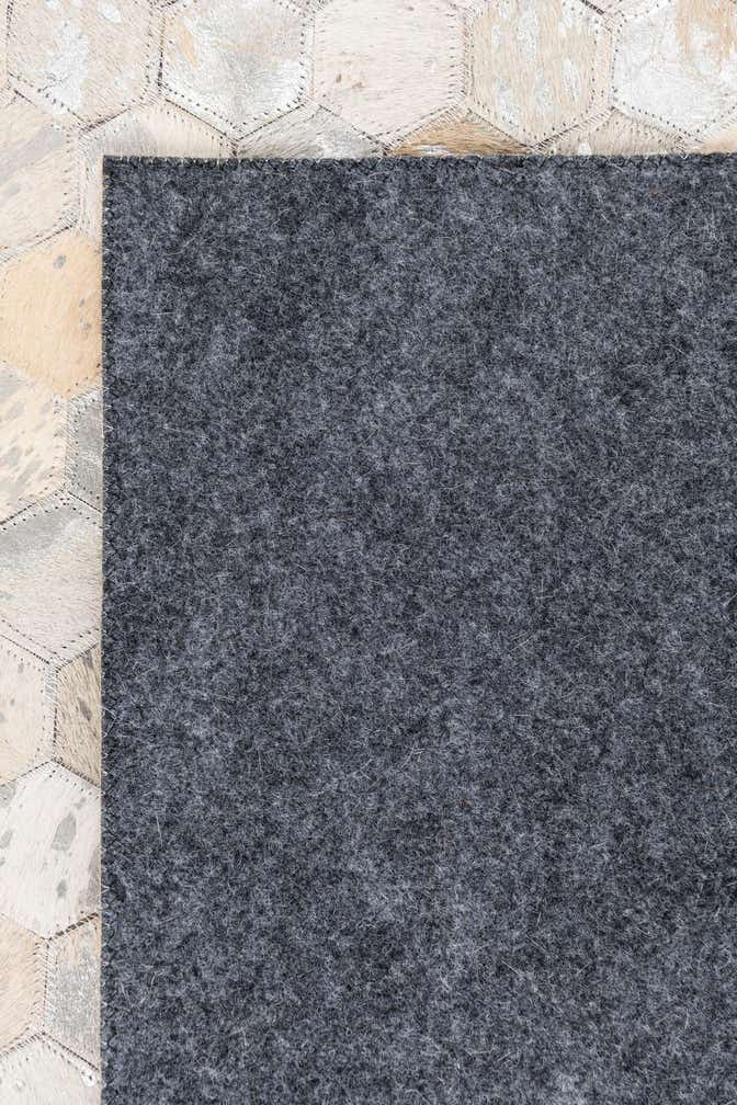 5' 1 x 8' Cowhide Leather Rug