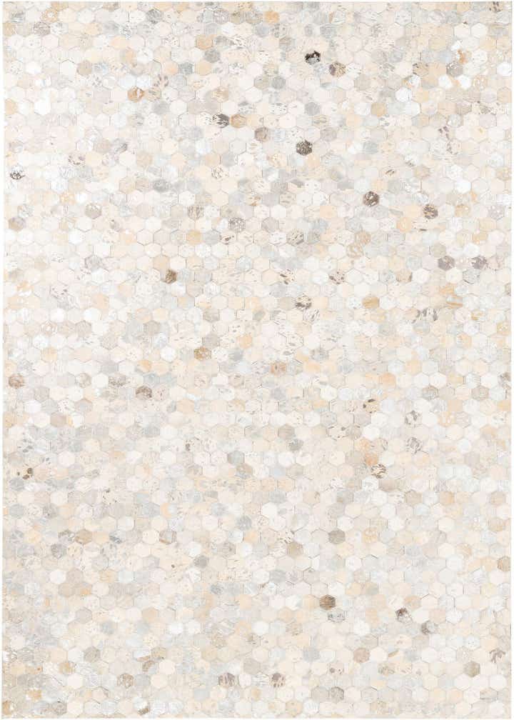 5' 1 x 8' Cowhide Leather Rug